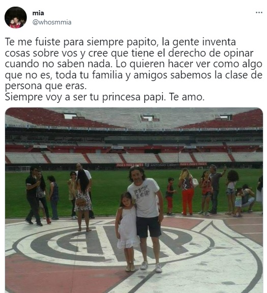 “Mi papá no se suicidó”: la furia de la hija Pablo Marcelo Serrano ante la versión del salto al vacío de su papá en el Monumental