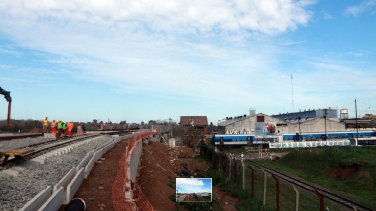 Una obra clave en La Matanza, más cerca del final: así está el viaducto que eliminará el cruce del tren Belgrano Sur y el Roca en Aldo Bonzi