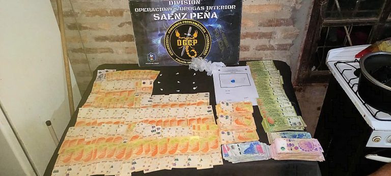 🔴 SÁENZ PEÑA | Incautan cocaína y más de 300 mil pesos