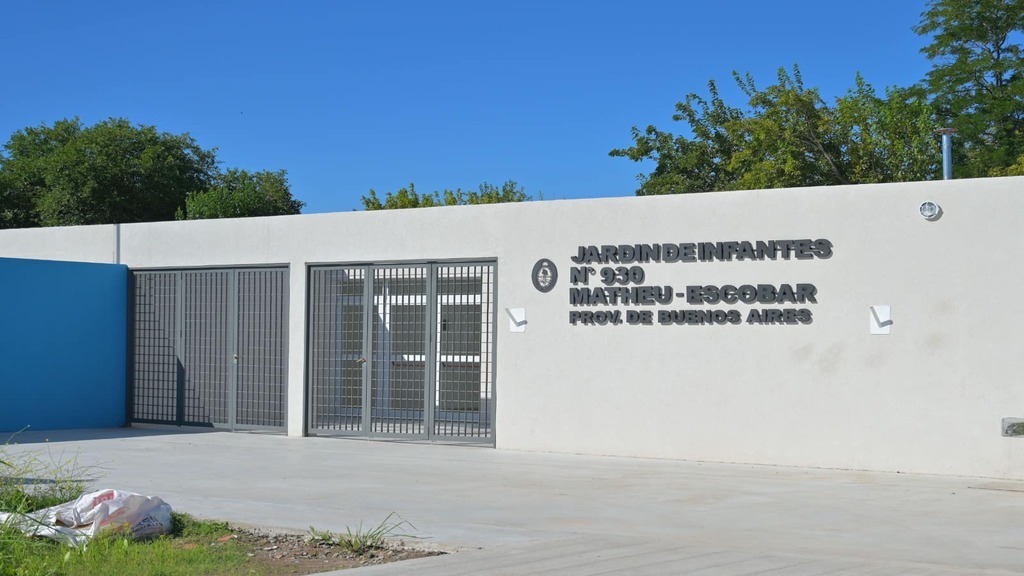 Escobar, obra pública, educación, salud