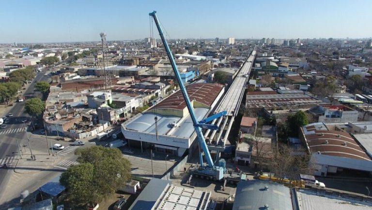 La construcción del viaducto del tren Belgrano Sur no se frenó: el paso clave que dio la mega obra para unir La Matanza y Constitución