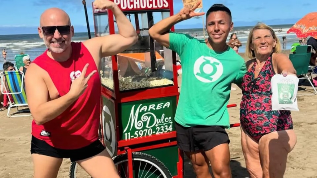 La fama que explotó en la vida de Facundo Chocobar lo llevó a compartir un show con el actor y director José María Muscari.