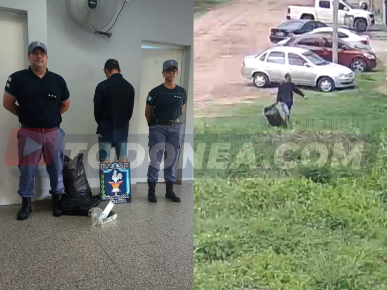 🔴 SÁENZ PEÑA | Por imágenes del Centro de Monitoreo se logra la detención de una persona que trasladaba elementos de dudosa procedencia