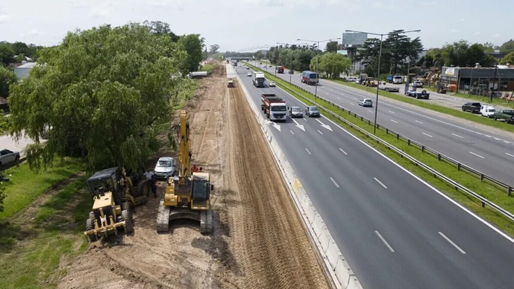 Las obras en Escobar para ensanchar la Panamericana comenzaron en diciembre y ya avanzaron en un 75%.