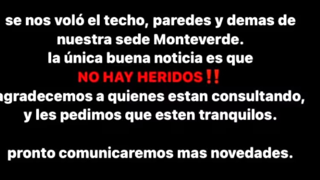 El mensaje que publicó el gimnasio Spórt Dance en su Instagram fue respondido por numerosos clientes y vecinos ofreciendo ayuda y solidaridad.