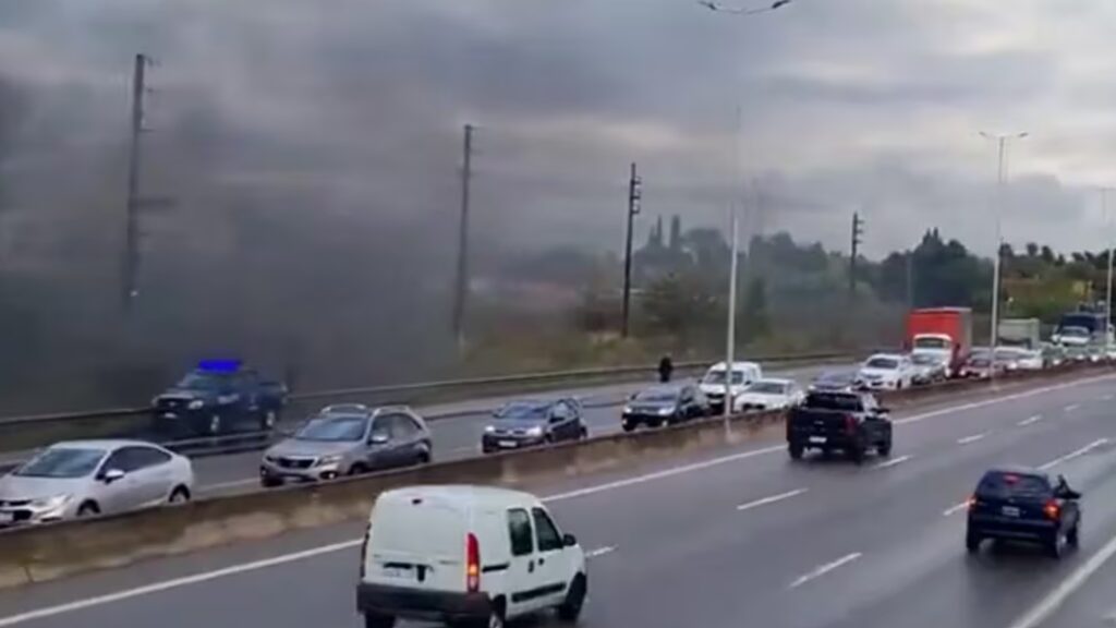 Pilar, puente peatonal, Panamericana
