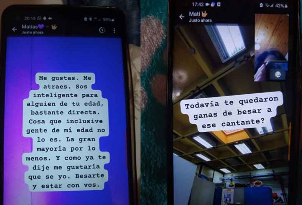 cantante, videos sexuales, 15 años