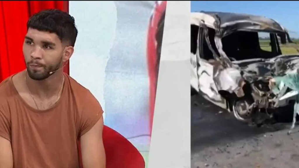 Luciano Perdomo hoy. El capitán de Chacarita casi se mata en la ruta tras chocar contra un camión.