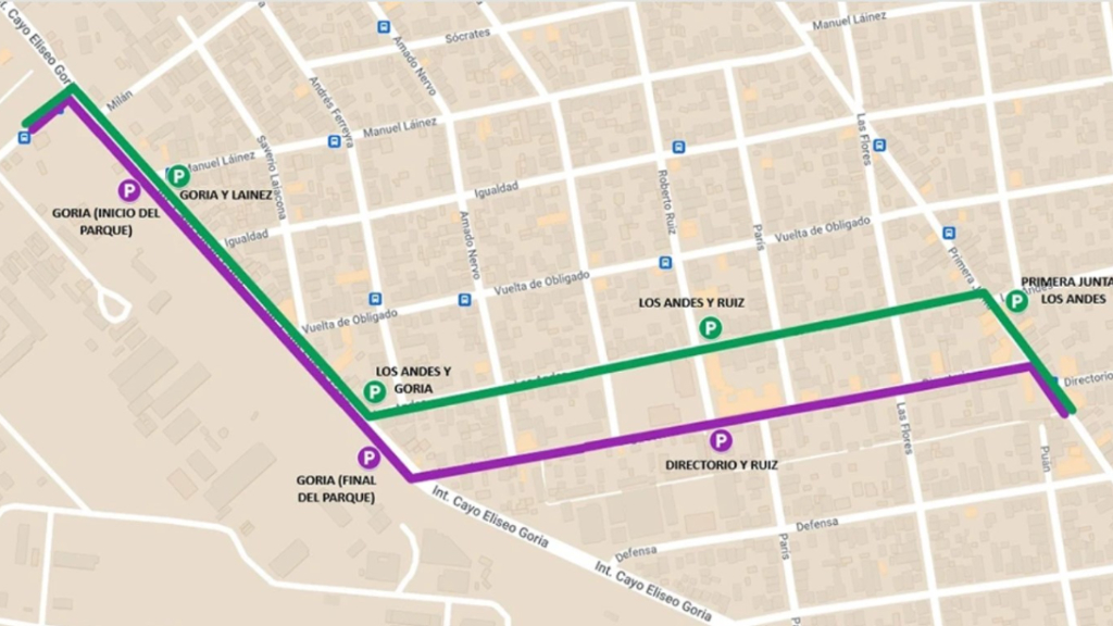 El nuevo recorrido de la linea 166 de colectivos es en el ramal que une Barrio Nuevo con Palermo. Fue hecho con el objetivo de facilitar la llegada y el regreso a casa de estudiantes que forman parte de la UTN de Haedo, en Morón.