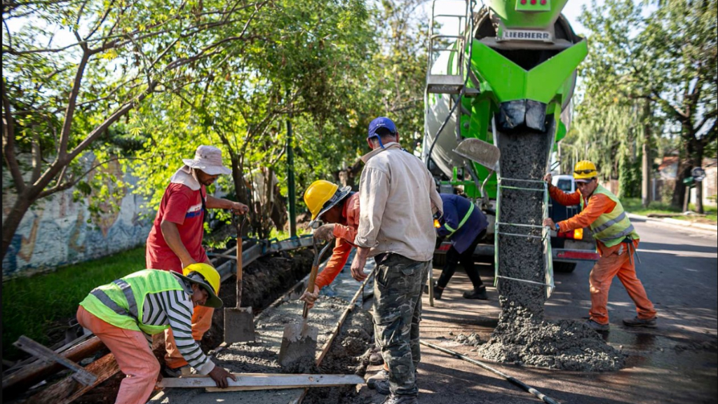 Las obras se reanudaron luego de un tiempo de paralizacón durante el verano.