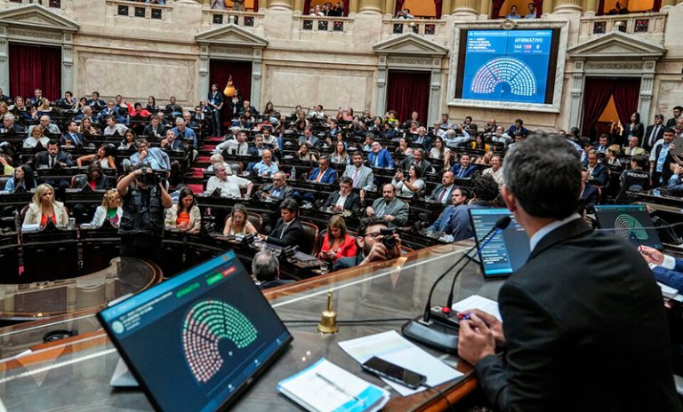 Con amplias movilizaciones en el Congreso, Diputados inicia el debate de la nueva Ley Bases
