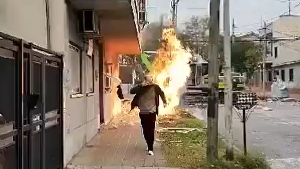 San Martín, explosión, fuga de gas