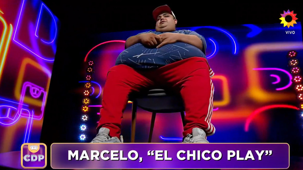 Marcelo, el Chico Play, como ya fue bautizado Rosada por los televidentes y las redes sociales.