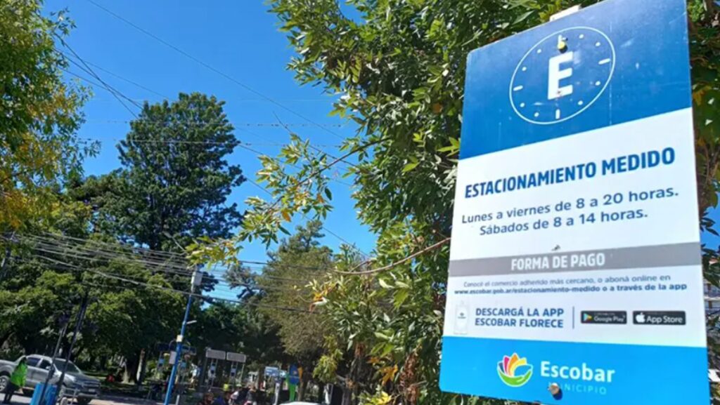 Escobar, estacionamiento medido
