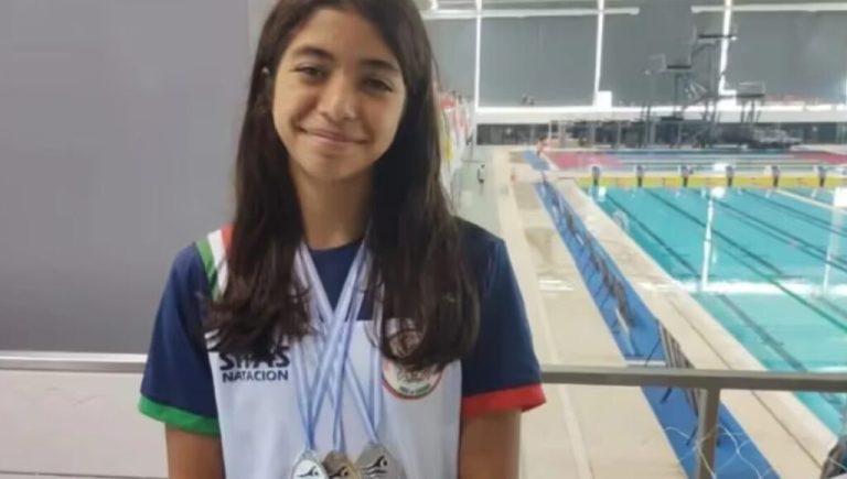 Con 13 años es campeona nacional de natación y sueña con los Juegos Olímpicos: Malena Medina Villegas, la gran promesa de Ituzaingó