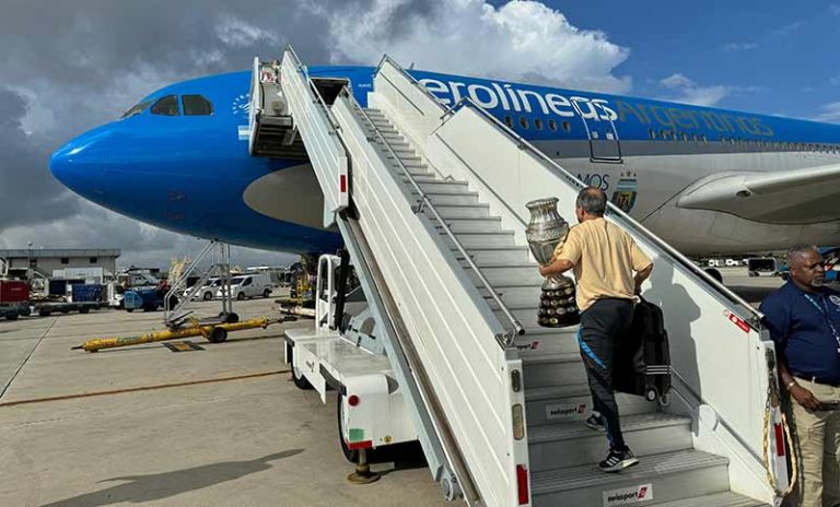 La Selección está en camino a Argentina luego de ganar la Copa América