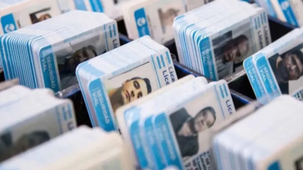 Moreno, Registro, Licencia de conducir