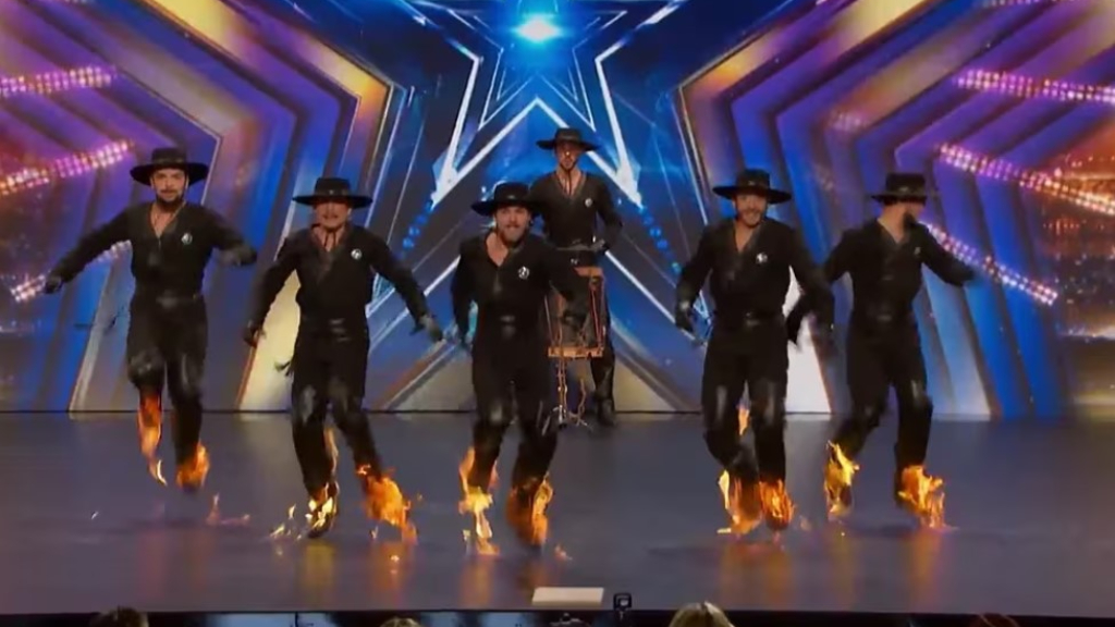 Legión en acción, durante su presentación hace tres semanas en Americas's Got Talent.