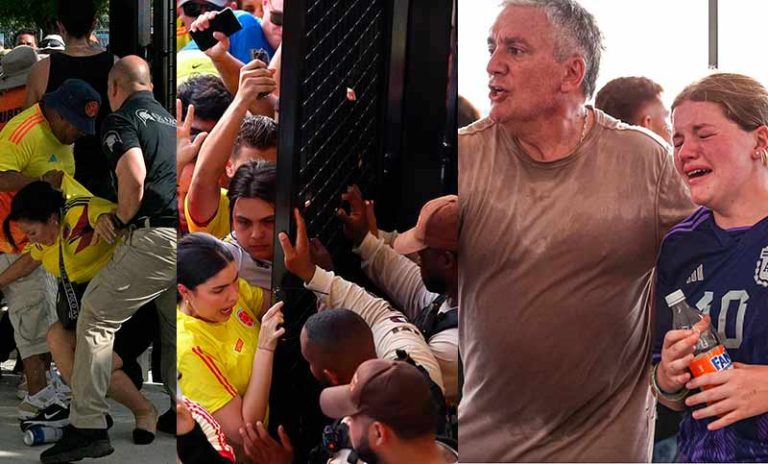 La final se retrasó más de una hora por la mala organización en el ingreso de los hinchas