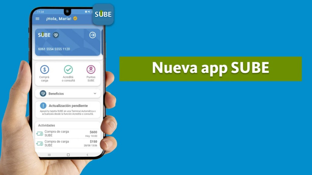 La nueva aplicación de la sube estará disponible a partir del próximo 1° de junio