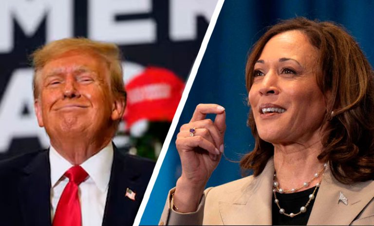 Según las encuestas, Kamala Harris se mantiene casi dos puntos por arriba de Trump