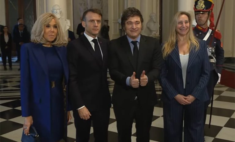 Milei recibe a Emmanuel Macron en Casa Rosada en la previa de la Cumbre del G20