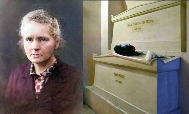 La tumba de Marie Curie está revestida con plomo por la radiación