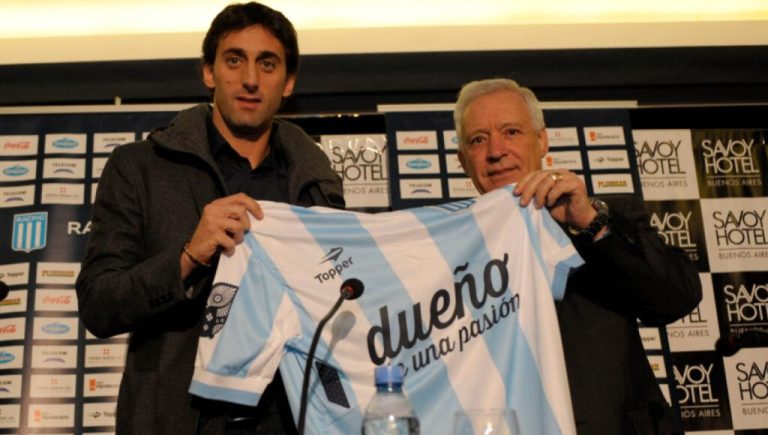 Diego Milito y Víctor Blanco, cara a cara en Racing: la historia detrás del primer título que lograron juntos hace diez años