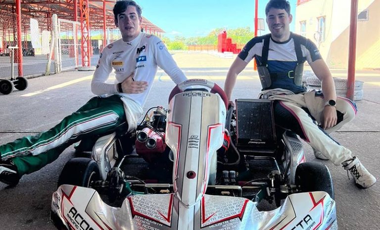 Colapinto en Argentina: de vacaciones y con karting