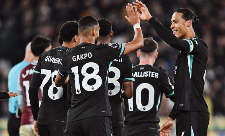 Otra goleada del Liverpool que consolida su liderazgo en la Premier