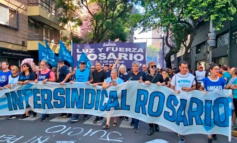 La Intersindical Rosario cuestionó al Gobierno por su intento de privatizar el Banco Nación