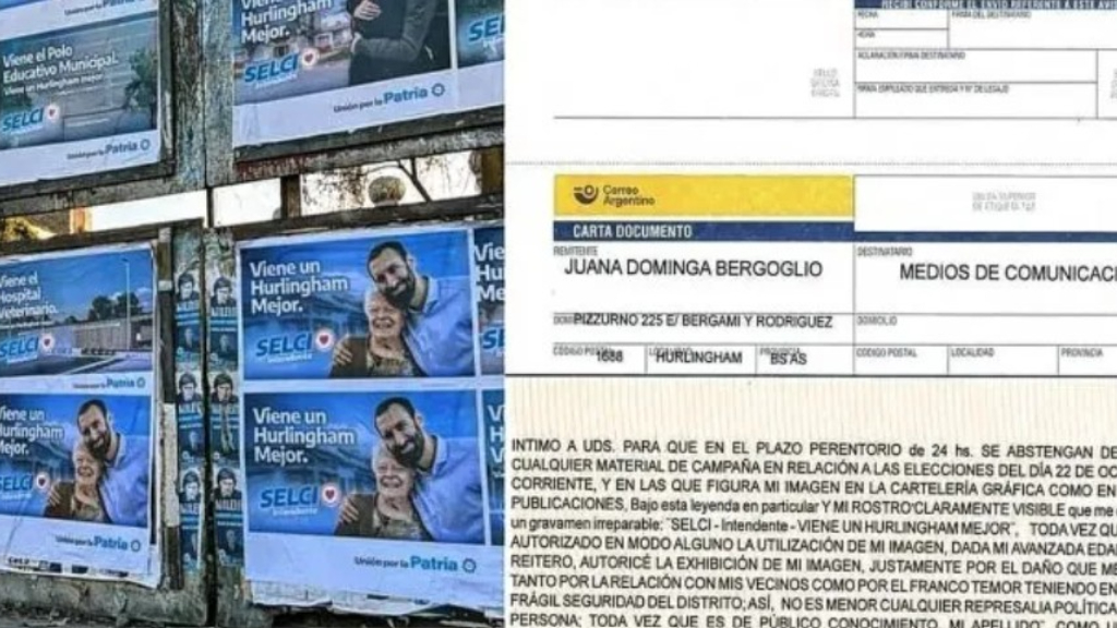 Durante la campaña electoral del año 2023 Juana Dominga Bergoglio, prima del Papa Francisco, intrimó al actual intendente de Hurlingham, Damián Selci, de haber usado su imagen sin autorización.