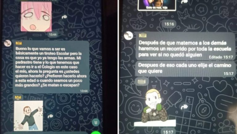 ”Tengo las armas” y «disparar a quien sea»: escalofriantes frases de alumnos de Ingeniero Maschwitz que querían una masacre