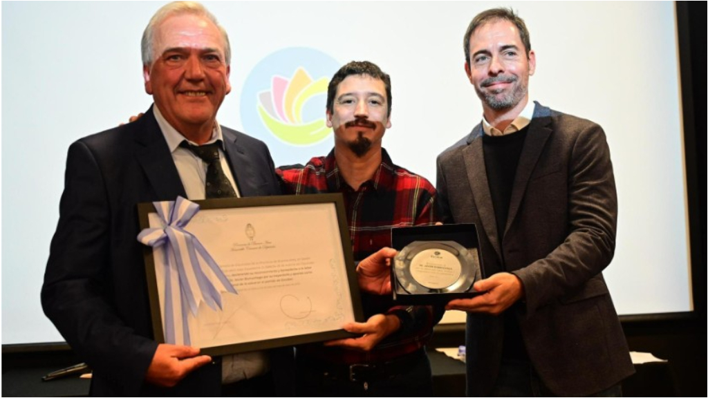 Javier Burruchaga, Gustavo Lemme y Rubén Raúl González, los tres médicos distinguidos en Escobar por su calidad en el ejercicio de la medicina.