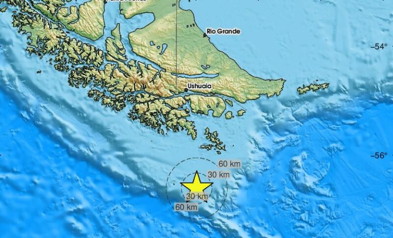 El fuerte sismo en Chile también se sintió en Tierra del Fuego