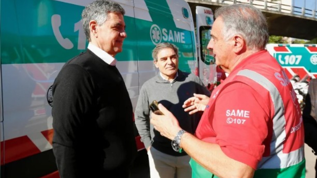 La ueva base del SAME esta en el cruce de las avenidas 9 de Julio y San Juan, en Constitución, en la zona Sur de CABA,