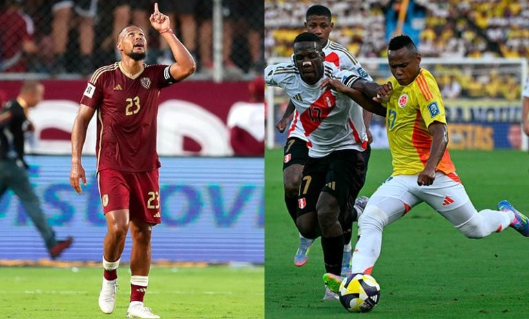 Eliminatorias: Venezuela derrotó a Bolivia y Colombia igualó con Perú