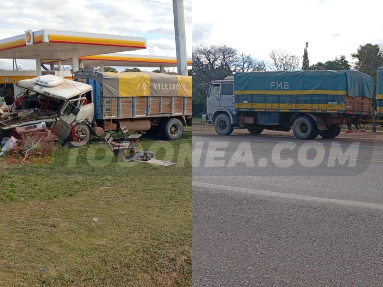 🔴 POLICIALES | Choque entre camiones en Ruta 16: un herido y peritajes en curso