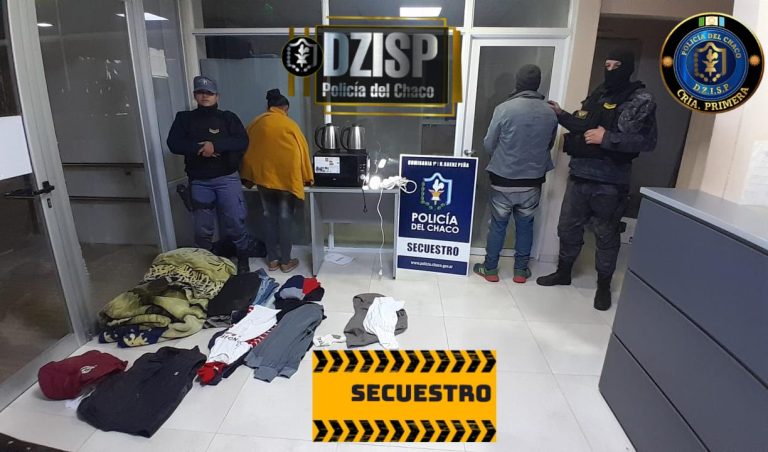 🔴 SÁENZ PEÑA | La Policía esclareció un robo en pleno centro y detuvo a dos personas