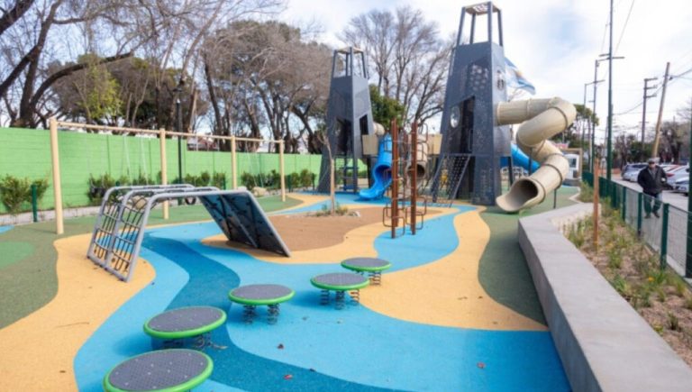 San Isidro: así avanzan las obras en la nueva Plaza Belgrano, la más importante de Villa Adelina