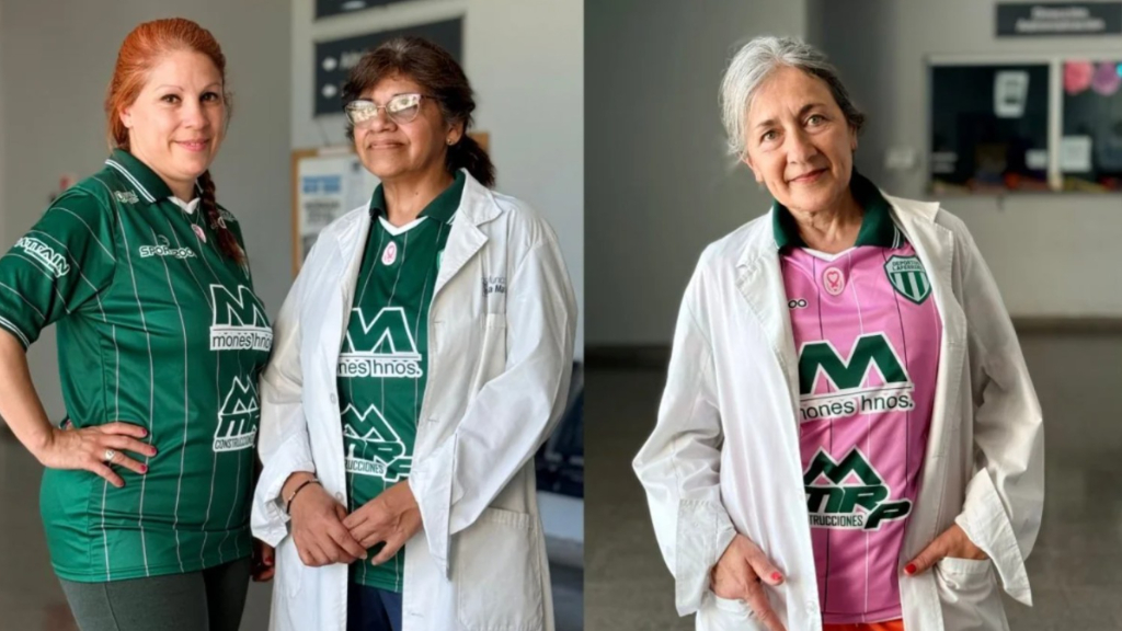 Laferrere presenta mañana su camiseta rosa para concientrizar sobre el cáncer de mama. Con lo que recauden ayudarán a un hospital de La Matanza.