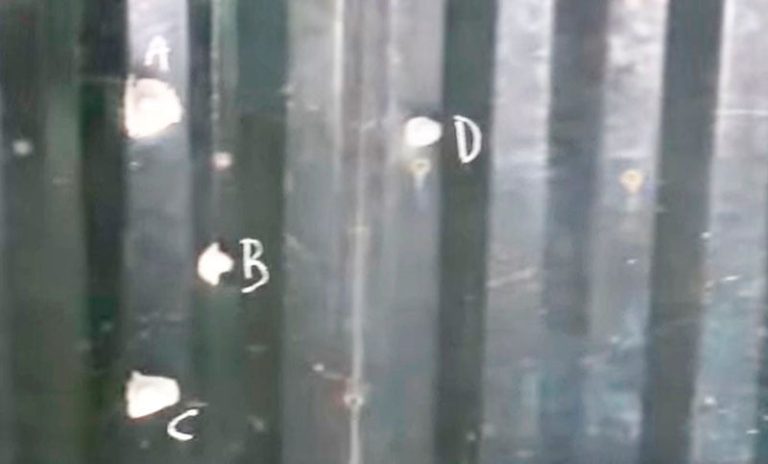 Balearon dos distribuidoras de la misma familia y dejaron una nota extorsiva