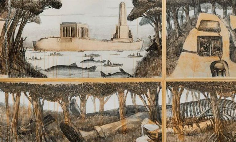 El reconocido artista Daniel Santoro inaugura la exhibición “Panorama de Rosario”