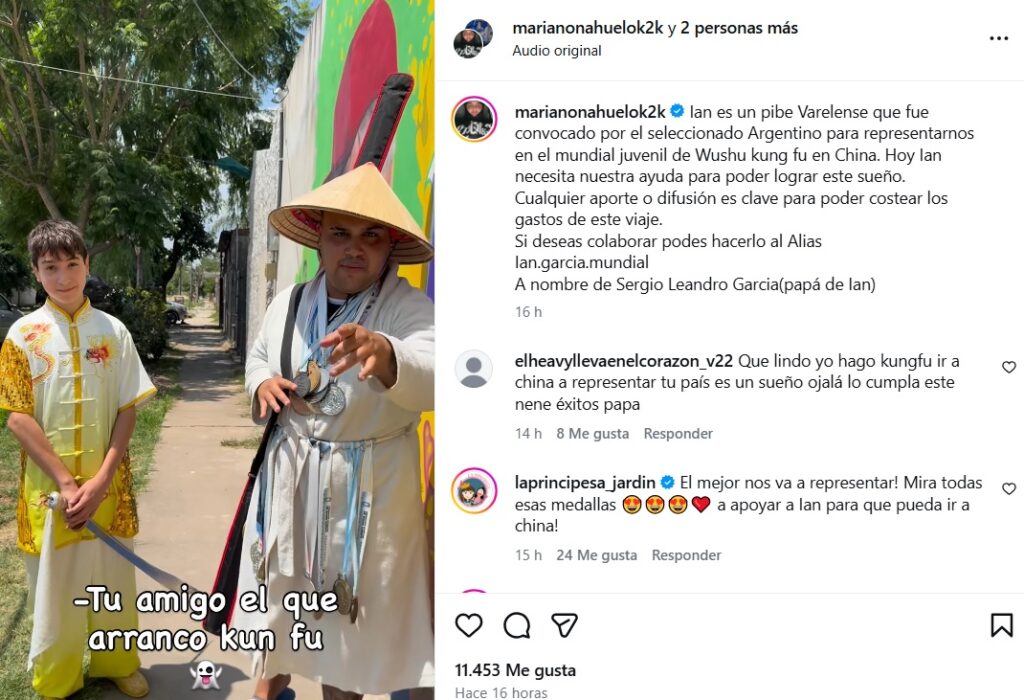 Ian Molina, Quilmes, wushu