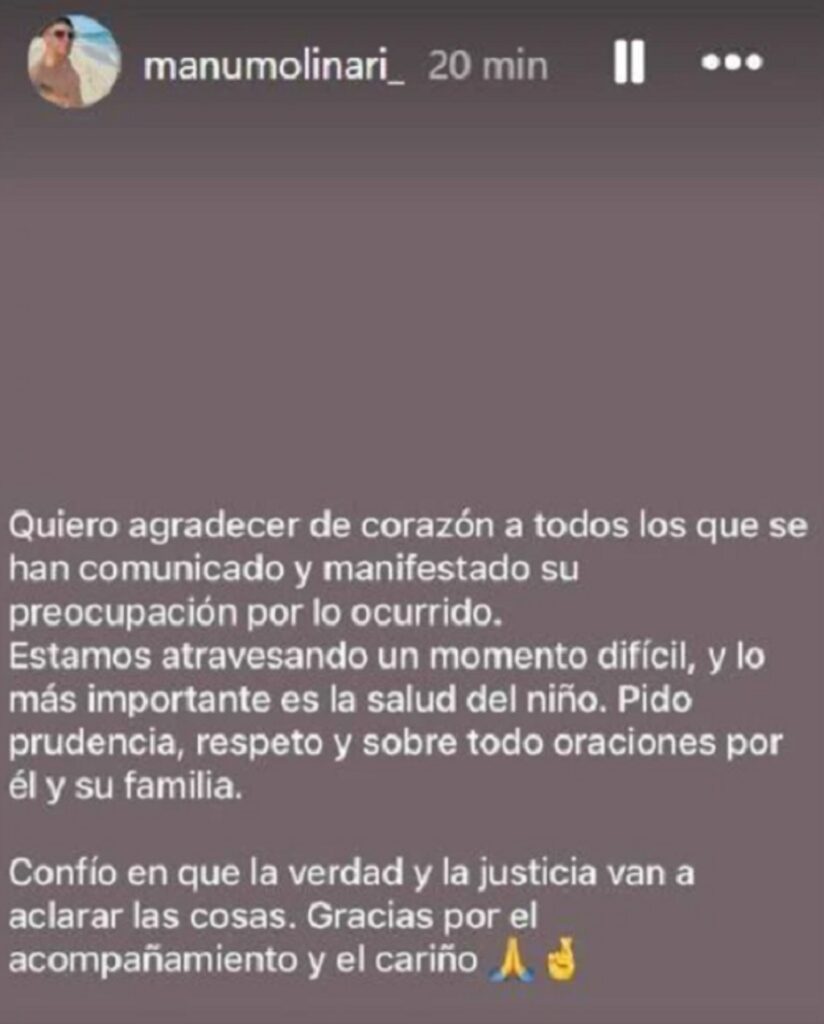 Bastian Jerez, choque, Pinamar, Moreno, Manuel Molinari