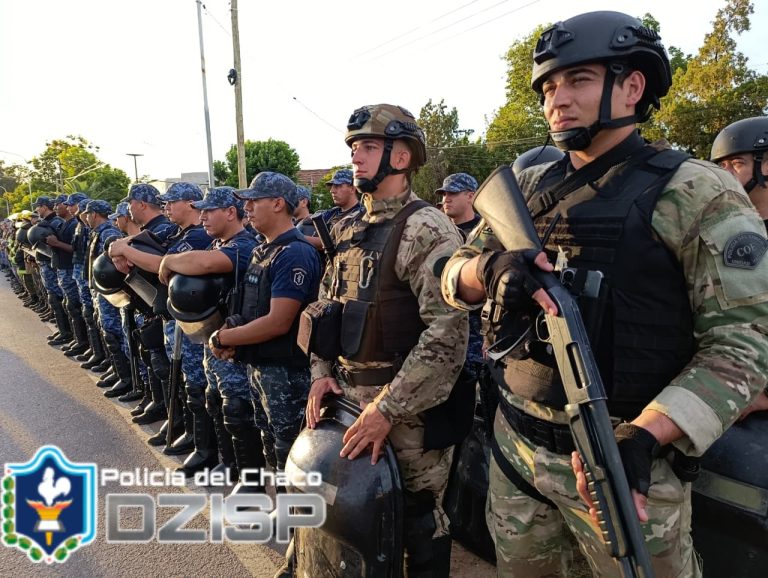 🔴 SÁENZ PEÑA | Amplio operativo policial para concretar un desalojo en Barrio San Martín