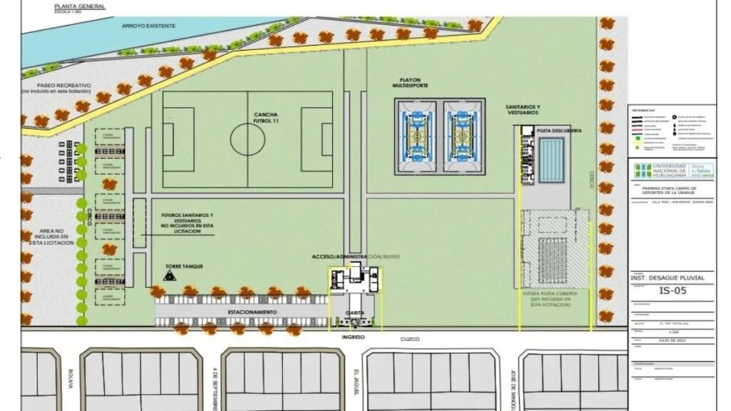 La Universidad de Hurlingham construirá un polo deportivo en William Morris: cómo será el nuevo espacio