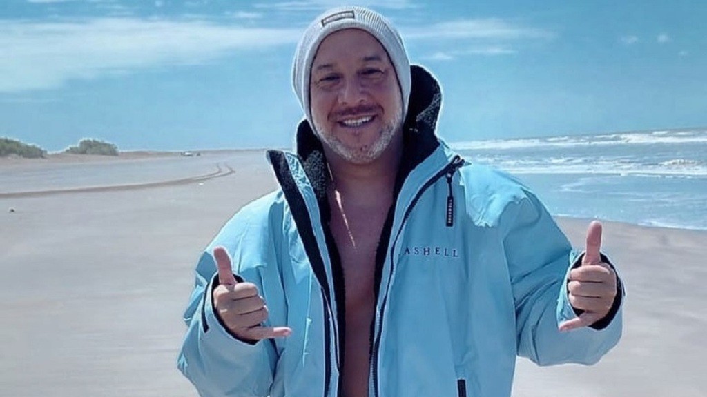 Rubén González, natación, aguas frías