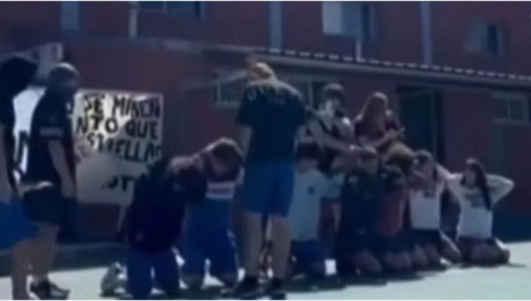 Polémica en El Palomar: alumnos simularon un fusilamiento dentro del colegio para presentar su buzo de egresados