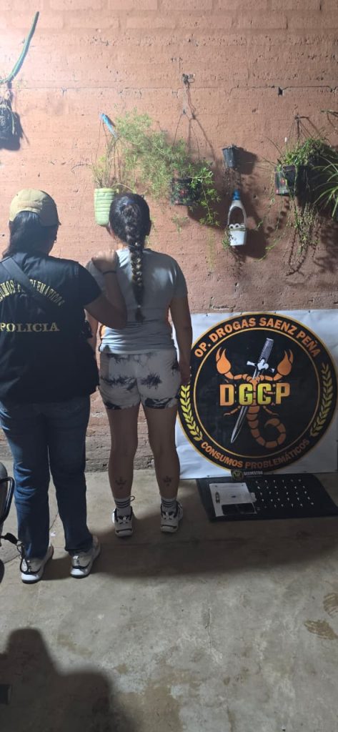 🔴 SÁENZ PEÑA | Allanamiento antidrogas: secuestran cocaína y detienen a una mujer